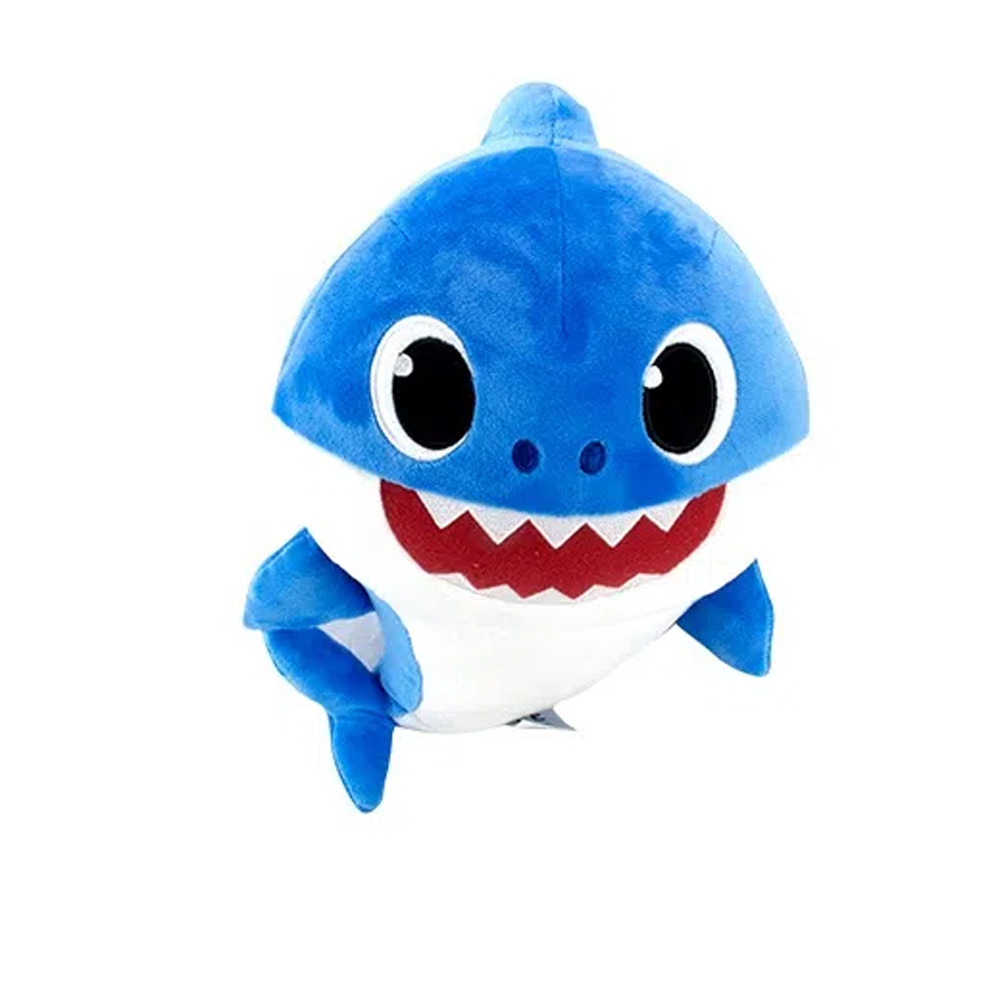 Pelúcia Baby Shark Musical 12' 25cm Azul Sunny