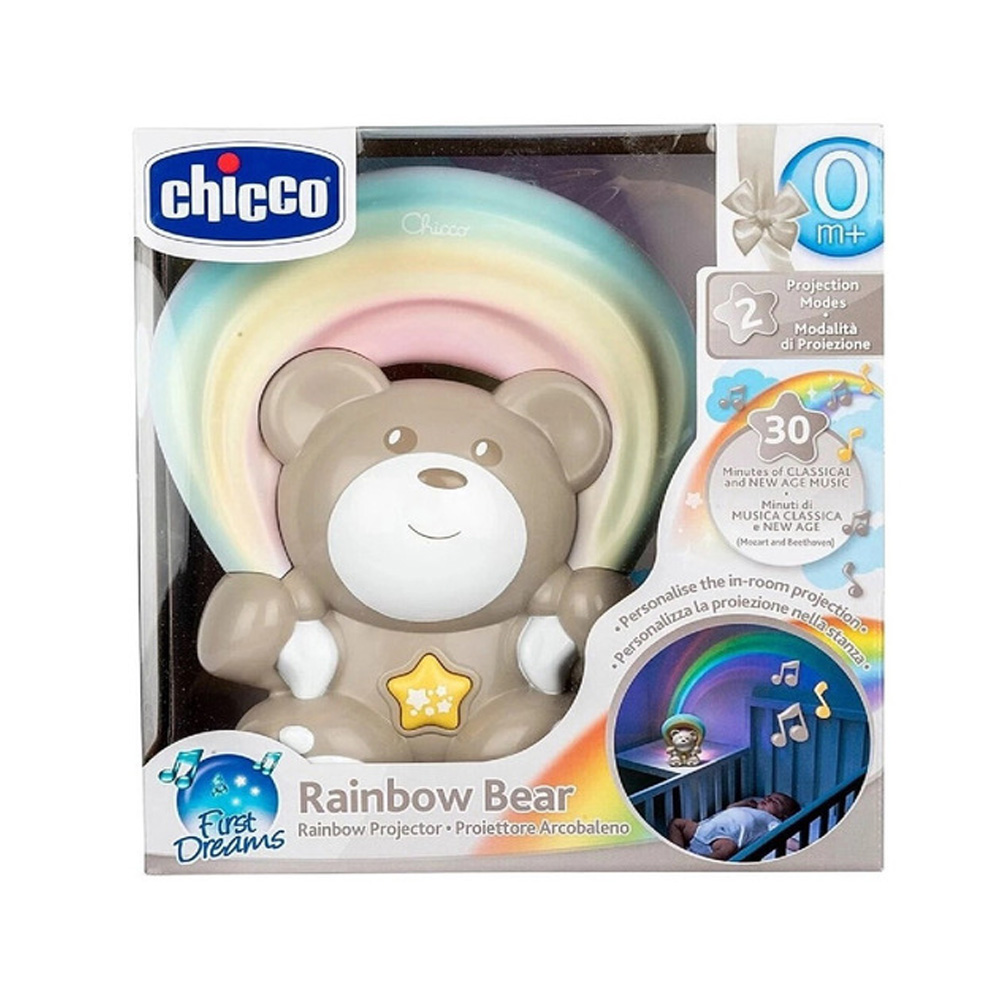 Projetor Musical Ursinho Rainbow Neutro Chicco