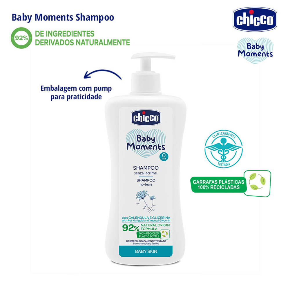 Shampoo Baby Moments 500ml Chicco