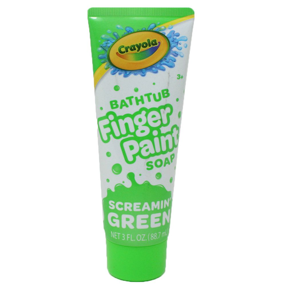 Tinta Para Banho Finger Paint Verde 88,7ml Crayola