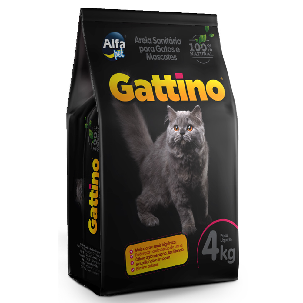 Areia Sanitária Para Gatos Gattino 4kg