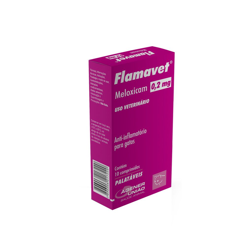 Flamavet para Gatos 0,2mg com 10 Comprimidos