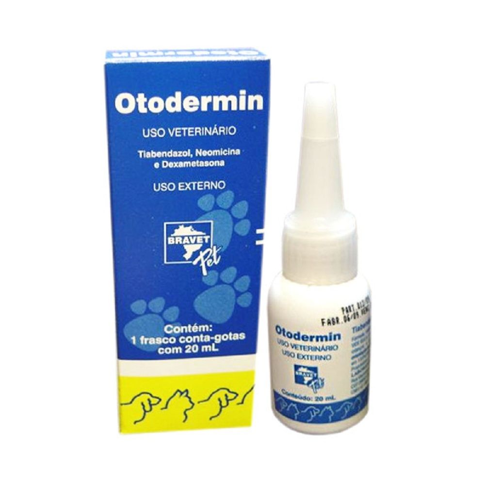 Otodermin Solução Otológica Bravet 20ml
