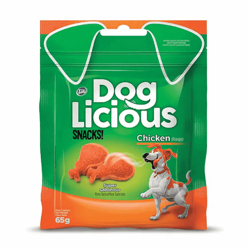 Petiscos Para Cães Snack Dog Licious Chicken - 65g