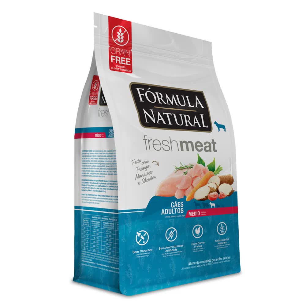 Ração Fórmula Natural Fresh Meat Adultos Médio Frango 2,5kg