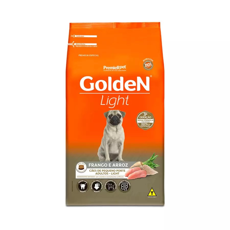 Ração Golden Formula Cães Adultos Light Mini Bits 3kg