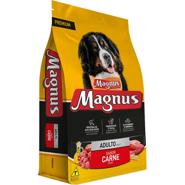 Ração Magnus Premium Cães Adultos Sabor Carne 15kg