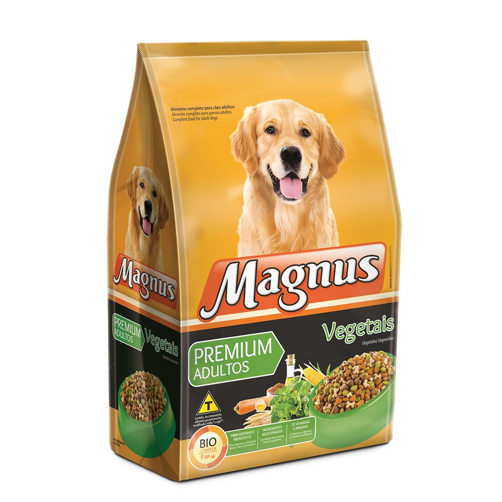 Ração Magnus Premium Para Cães Adultos Sabor Vegetais 10,1kg