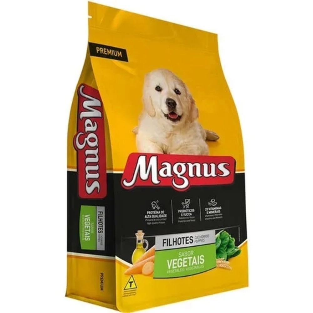 Ração Magnus Premium Para Cães Filhotes Sabor Vegetais 10,1kg