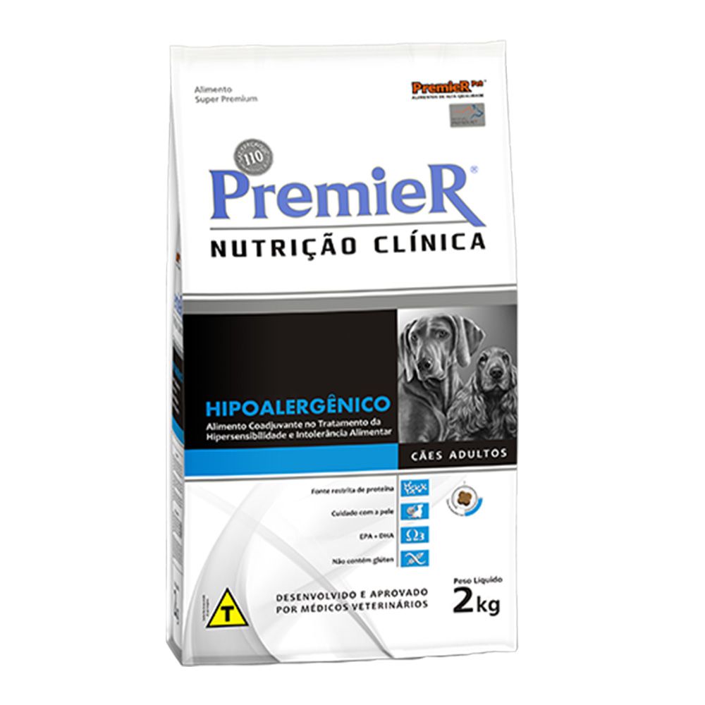 Ração PremieR Nutrição Clínica Cães Hipoalergênico 2kg