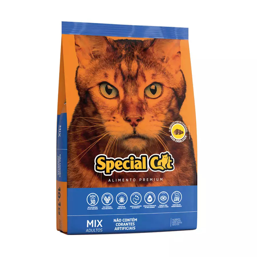 Ração Special Cat Mix Premium para Gatos Adultos 10kg