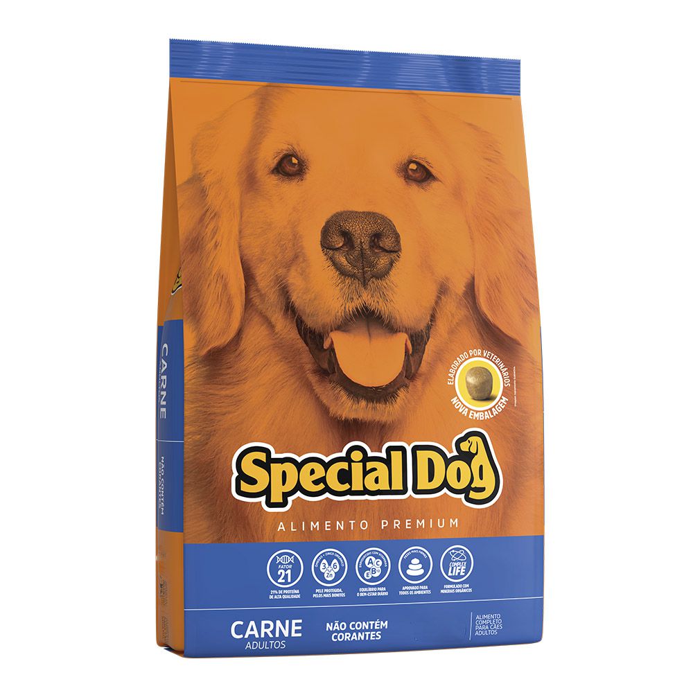 Ração Special Dog Premium Para Cães Adultos Sabor Carne 20kg