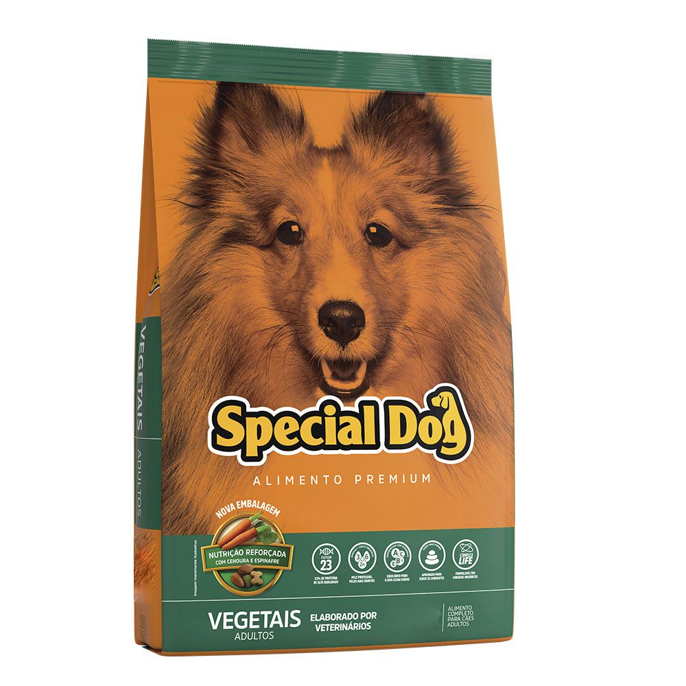 Ração Special Dog Premium Vegetais Para Cães Adultos 1kg