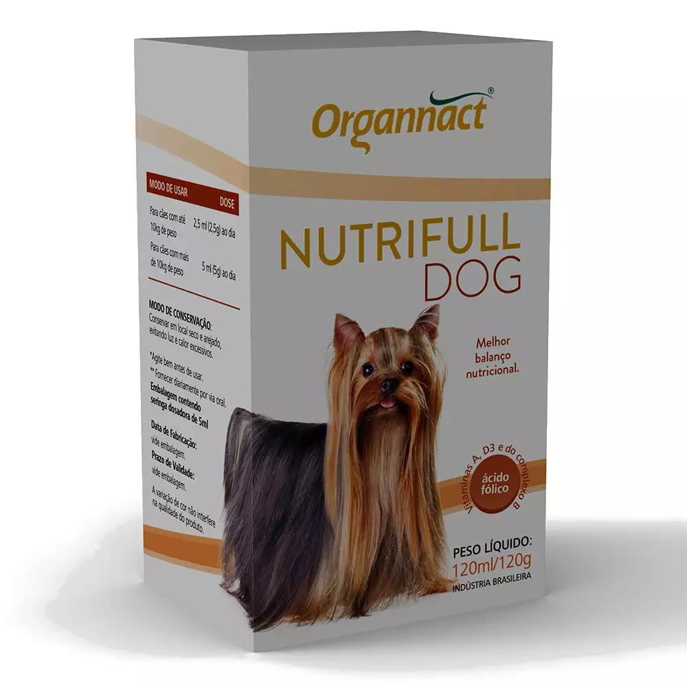 Suplemento Vitamínico Organnact Nutrifull Pet 120ml