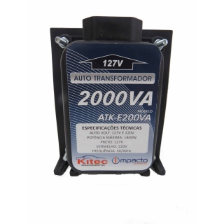 Transformador de Voltagem 2000va 1400w 110v para 220v e 220v para 110v