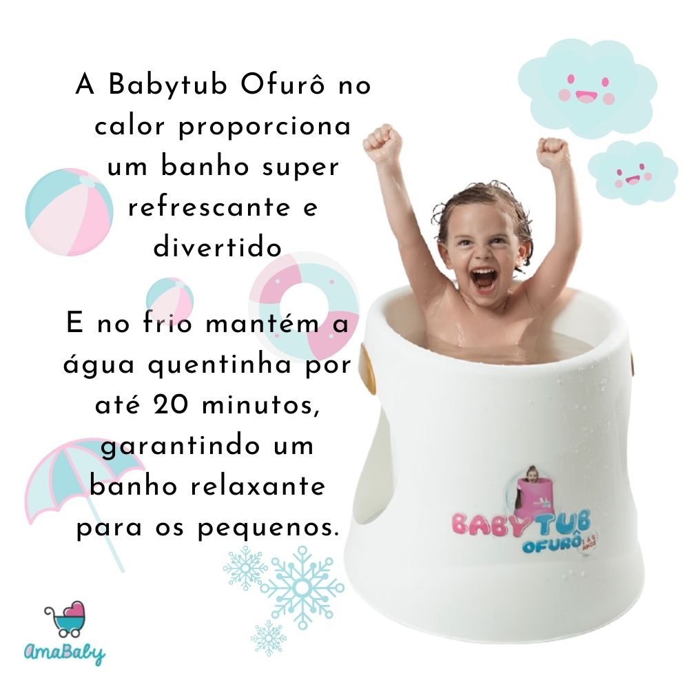 Banheira Babytub Ofurô Verde Água 1-6 anos