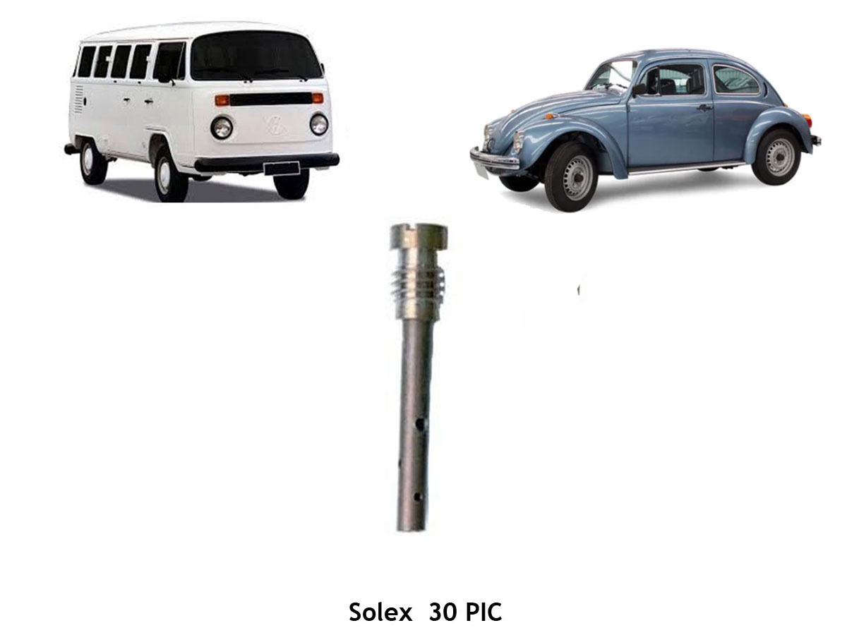 Kit Gicle Carburador Solex 30 PIC Fusca 1500 1972 até 1975 Gasolina