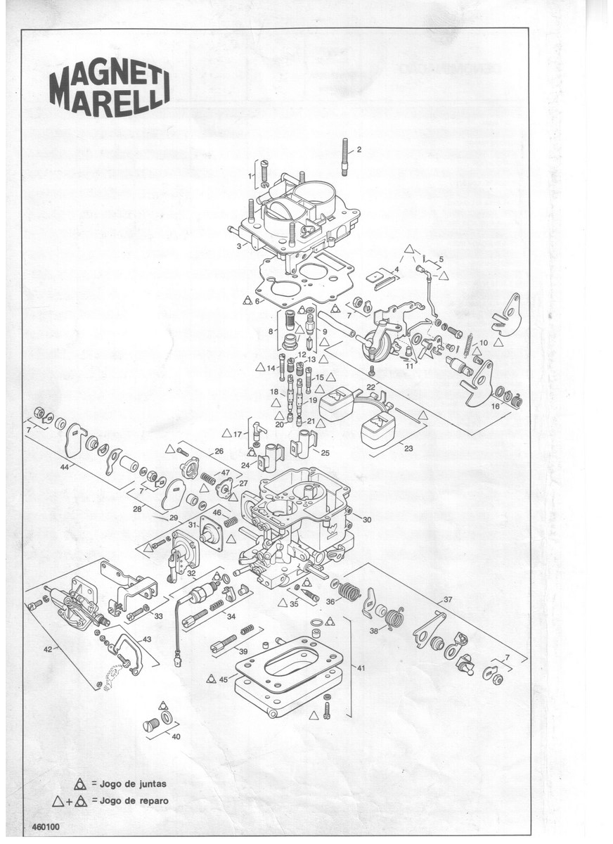Kit Gicle Carburador Weber TLDZ Uno Mille Gasolina - 1992 até 1995
