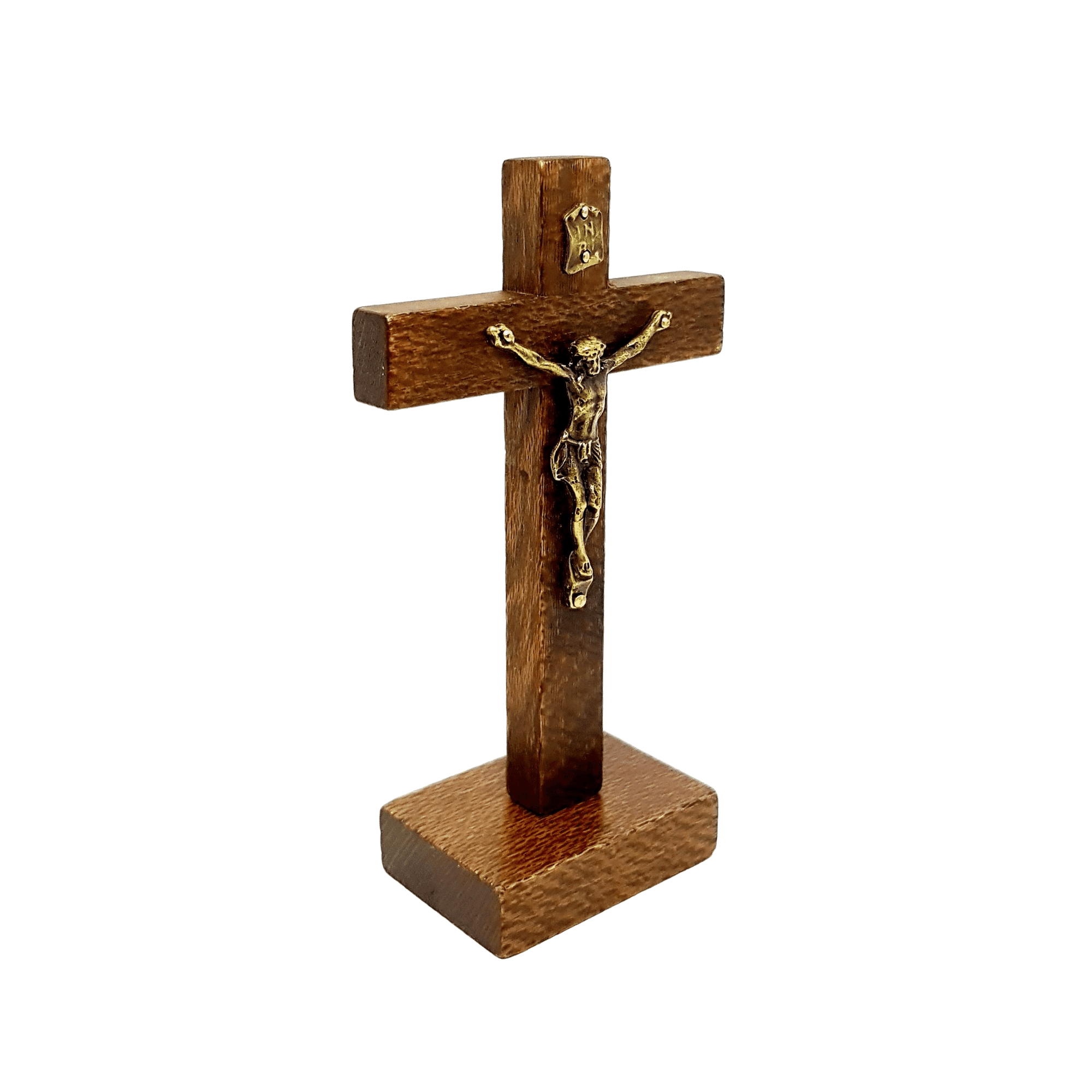 Crucifixo Rústico de mesa 12 cm