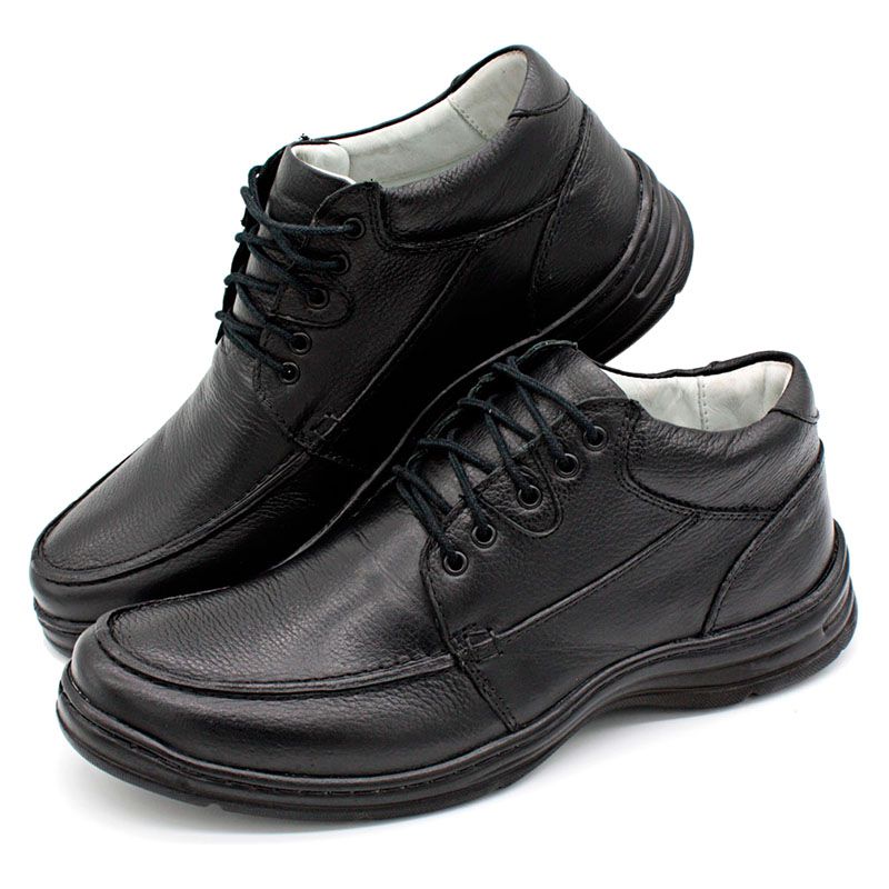 Sapato Linha Conforto Preto Masculino 2710-01