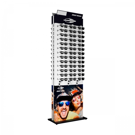 ME311P - Expositor De Chão Com Trava Para 78 Óculos Personalizado