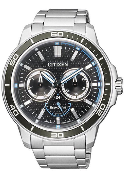 Relógio Masculino Citizen Eco-Drive TZ30857T 46mm Aço Inoxidável Prata