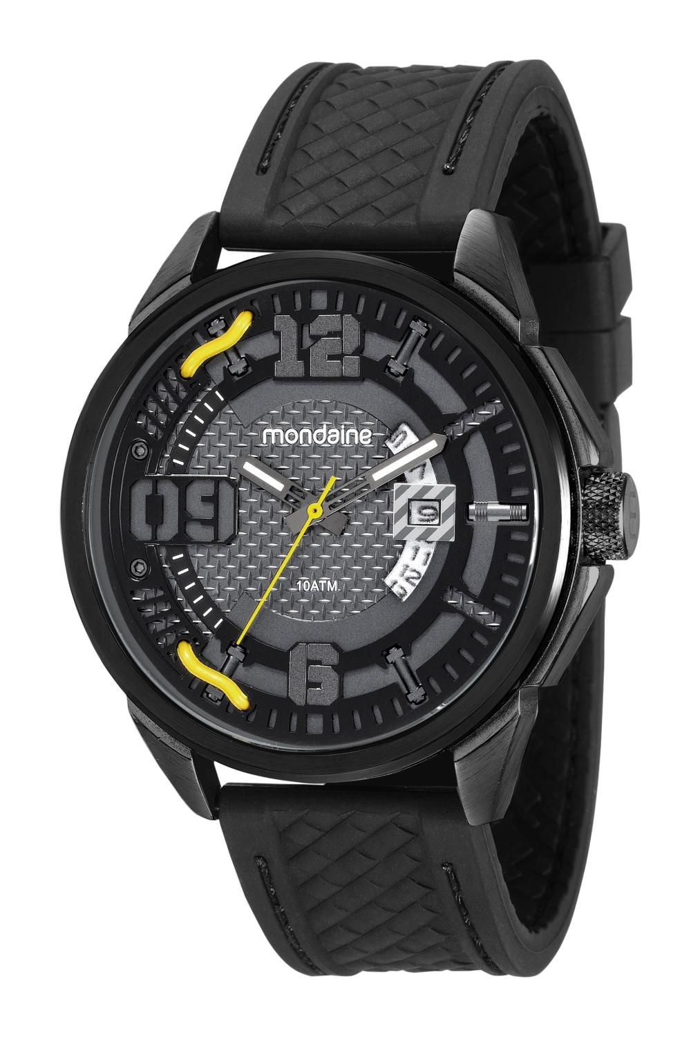 Relógio Masculino Mondaine 53742GPMVPI2 48mm Silicone Preto