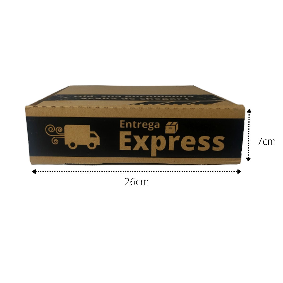 Caixa de Papelão Montável e Estampada para Envios- ( 26x26x7 ) - C/50 Unidades