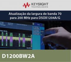 D1200BW2A - Atualização da largura de banda 70 para 200 MHz para DSOX1204A/G
