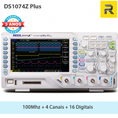 Osciloscópio Digital 70 Mhz,  4 canais + 16 digitais - DS1074Z Plus