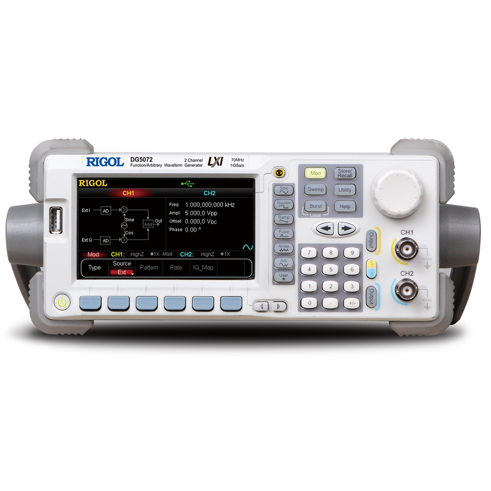 DG5072 - Gerador de funções arbitrário: 2 canais, 70 MHz  - RCBI