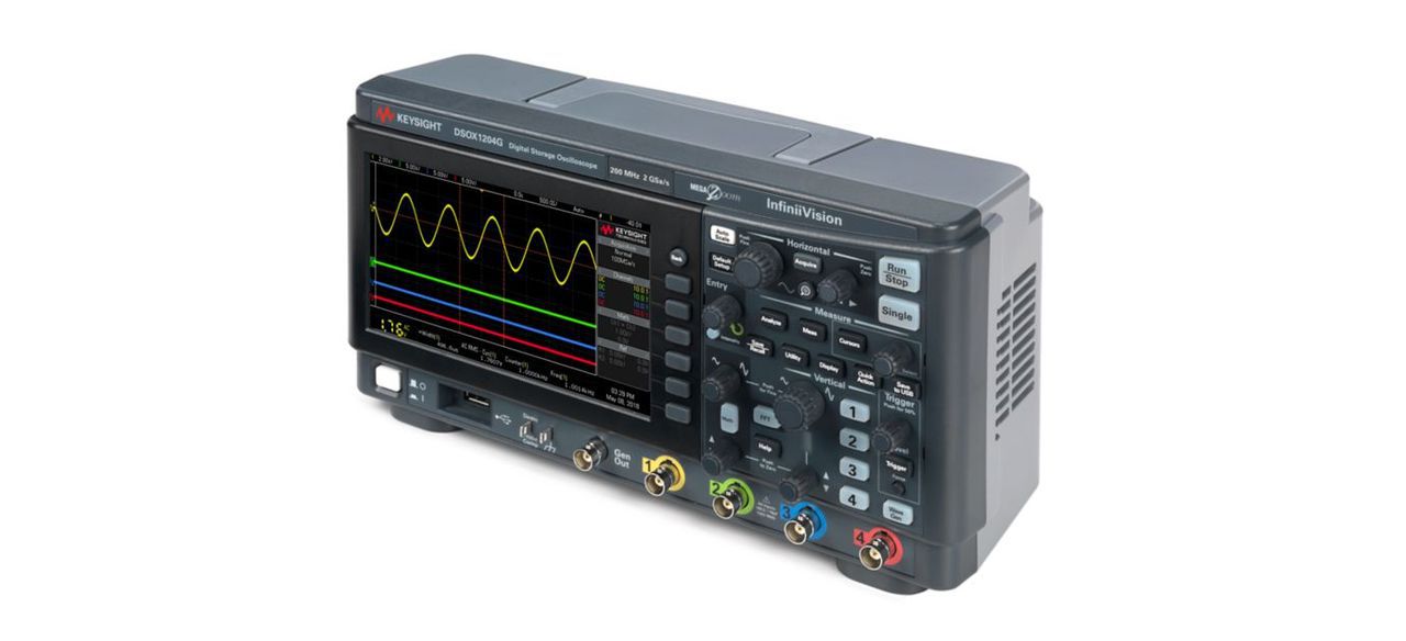 Osciloscópio Digital 70 MHz, 4 Canais e Gerador de Função - DSOX1204G - RCBI