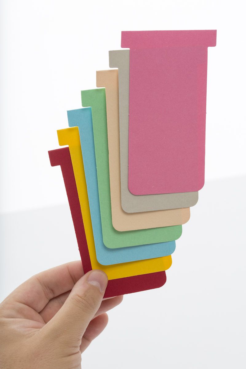 Cartão Kanban T Cartolina- Pacote com 50 unidades