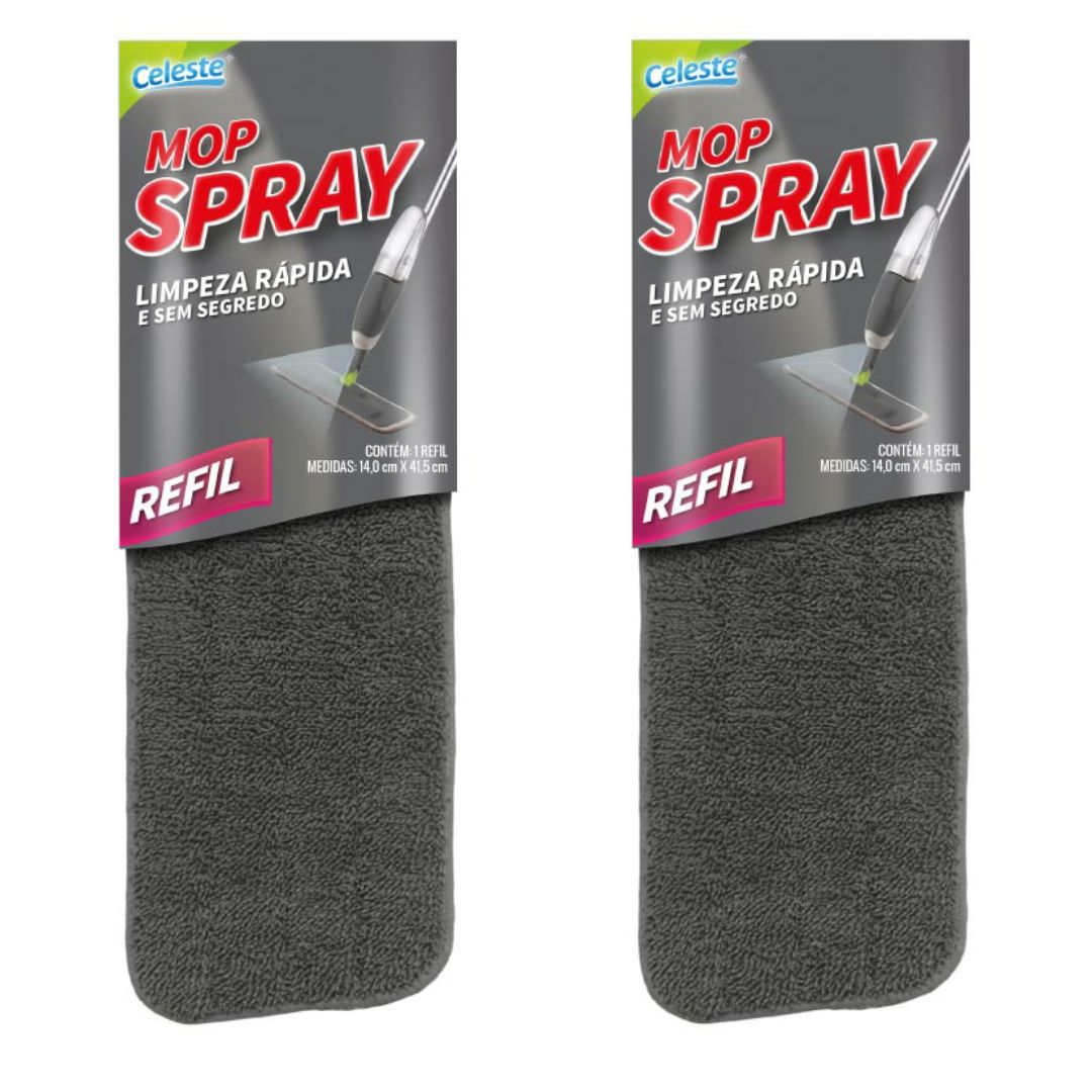 Kit com 2 Refil de Spray Mop