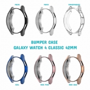 Capa Protetora TPU Bumper Case compatível com Samsung Galaxy Watch 4 Classic 42mm SM-R880 / SM-R885