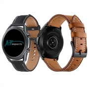 Pulseira 22mm Couro Padrão compatível com Samsung Galaxy Watch 3 45mm - Galaxy Watch 46mm - Gear S3 Frontier - Amazfit GTR 47mm