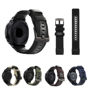 Pulseira 20mm Tour em Nylon compatível com Samsung Galaxy Watch Active 1 e 2 - Galaxy Watch 3 41mm - Galaxy Watch 42mm - Amazfit GTR 42mm