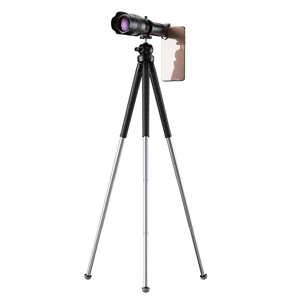 FORA DE LINHA - Apexel Super Lente Telescópio Zoom 60X HD Universal para Celulares - Tripe Ajustável - Modelo APL-JS60XJJ09