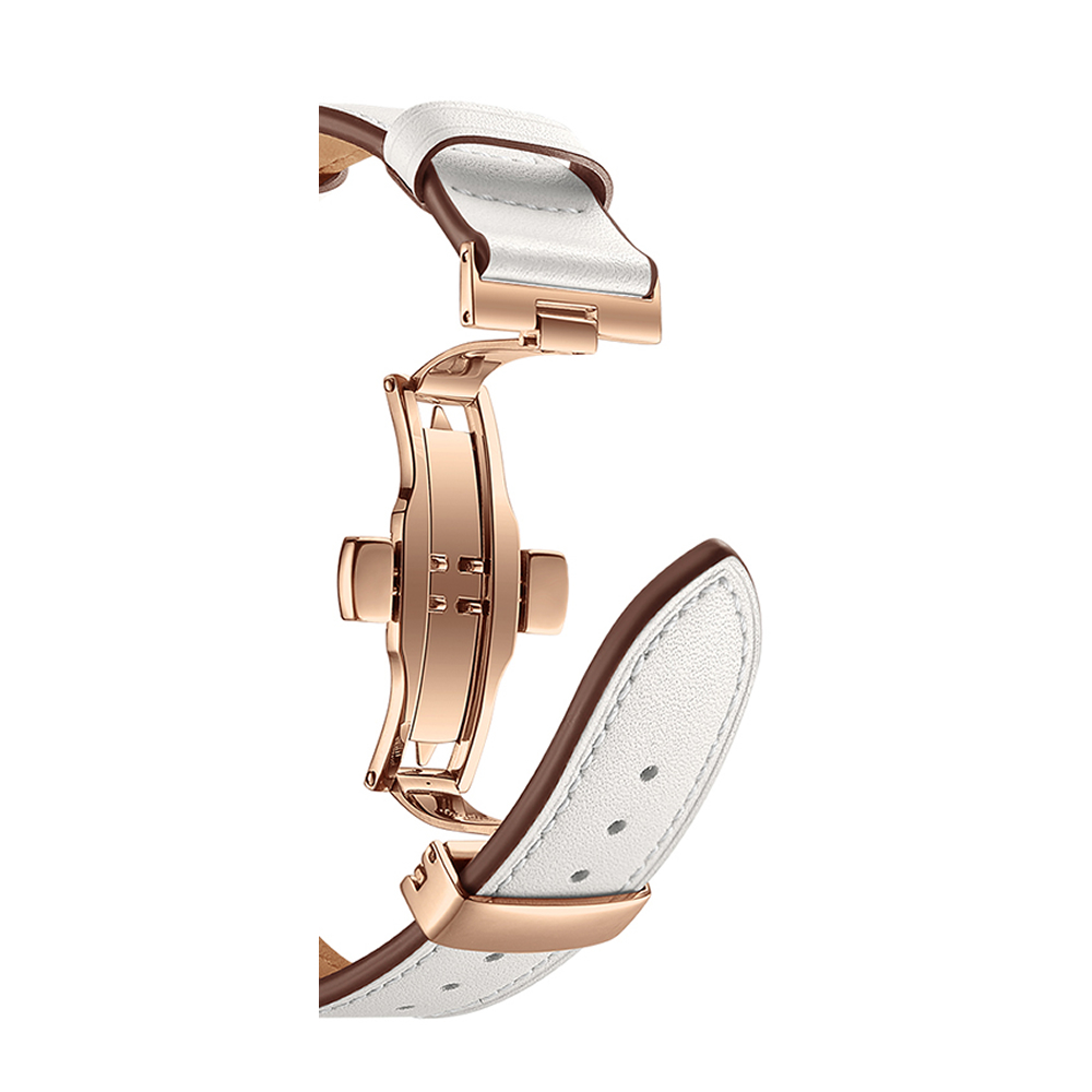Fecho Borboleta Premium em Aço Inoxidavel Rose Gold para Pulseira de Relogio Smartwatch 20mm