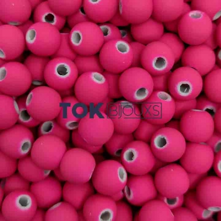 Bola Emborrachada 8mm - Pink Fluor - 500g