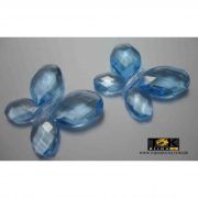 Borboleta Acrilica - Azul Bebe - Unidade