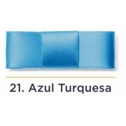 Fita Cetim N.0 - 3mm - COR (21) Azul Turquesa - Rolo 100 Metros