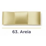 Fita Cetim N.3 - 15mm - 50 Metros - COR (63) Areia