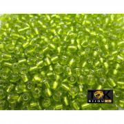Missangão Verde Limão Transparente 6/0 - 500g