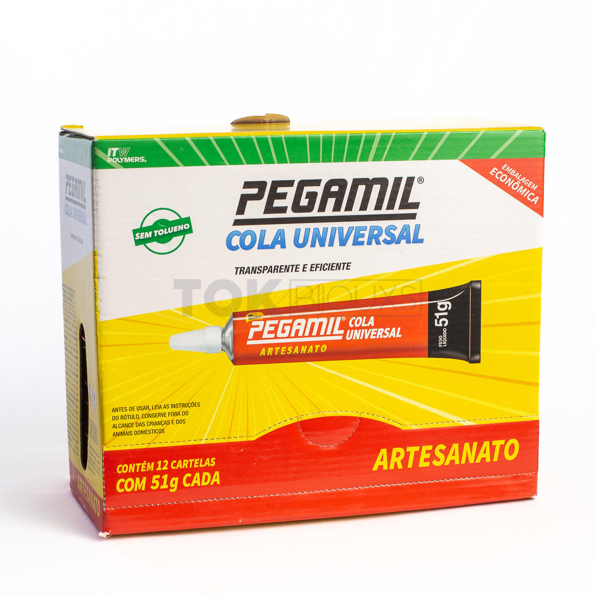 Cola Pegamil Universal 51g - Caixa C/ 12Un
