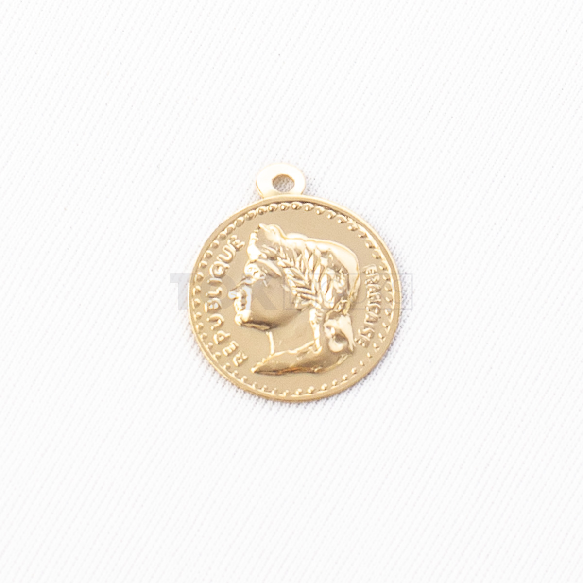 Medalha Pequena Monalisa - 15mm - Dourado - 1000 Unid