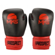 Luva de Boxe/Muay Thai MKS Prospect - Preto/Vermelho