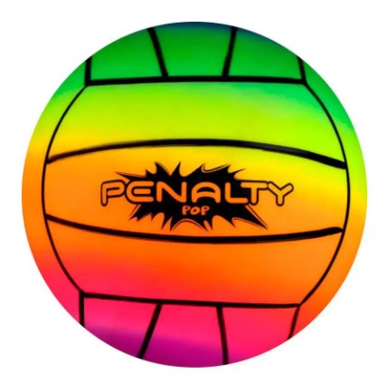 Bola de Futebol Penalty Pop XXI - Amarelo/Verde  - REAL ESPORTE