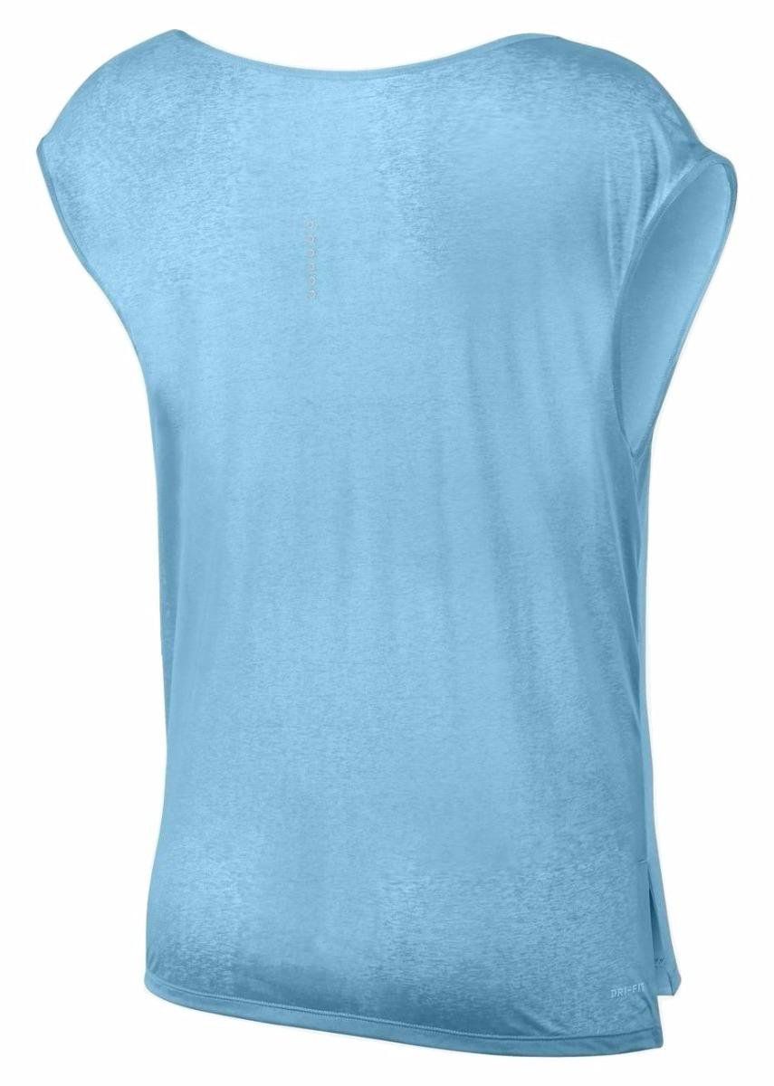 Camiseta Feminina Nike Breathe Top Cool - Azul - REAL ESPORTE