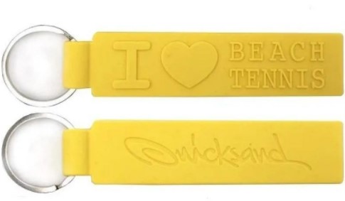 Chaveiro Quicksand Love Tarja Beach Tennis - Amarelo  - REAL ESPORTE